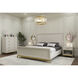 Kore LED Brass / Clear Chandelier Ceiling Light, Small